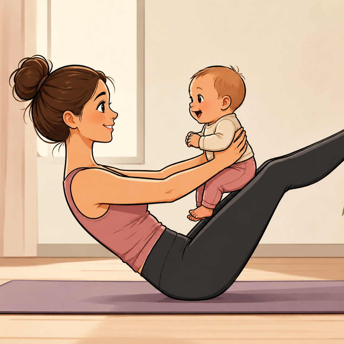 Öffnet die Seite 'Pilates mit Baby – back in shape'